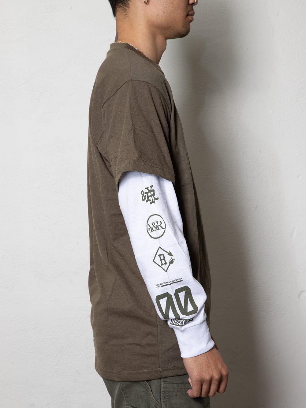 Reckless Double L/S Tee - Olive Product Image