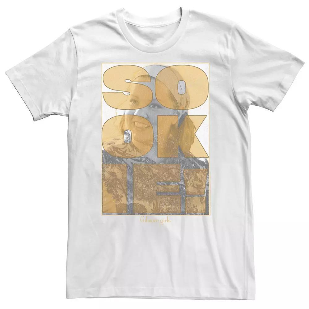 Big & Tall Gilmore Girls Sookie Text Overlay Tee, Men's, Size: 4XLT, White Product Image