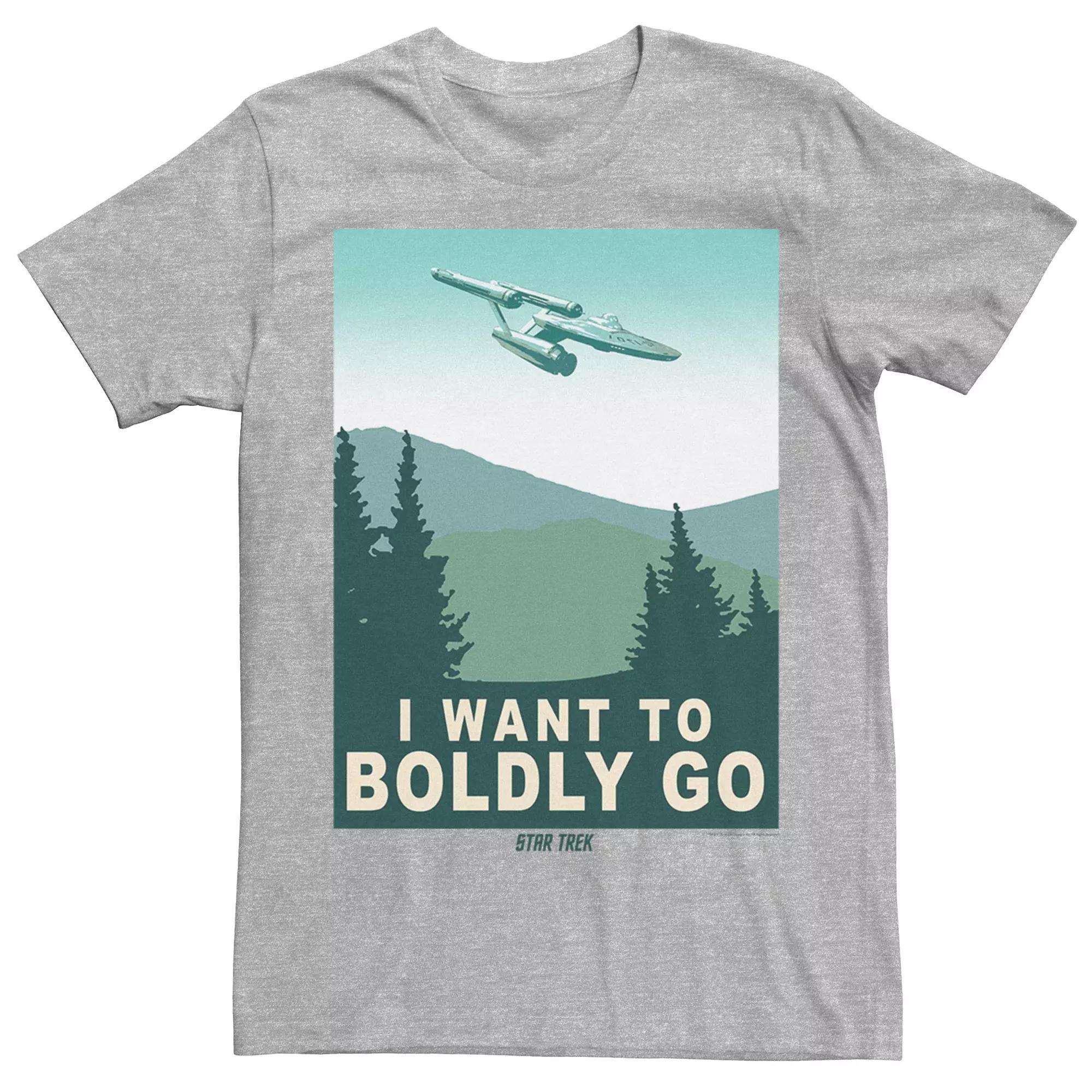 Men's Star Trek: The Original Graphic Tee, Size: XXL, Athletic Grey Product Image