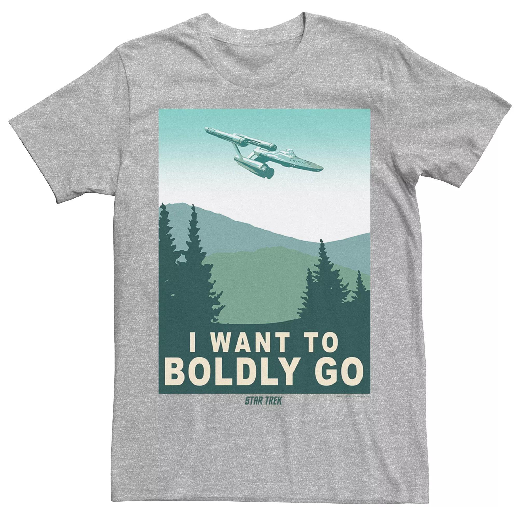 Men's Star Trek: The Original Graphic Tee, Size: XXL, Athletic Grey Product Image