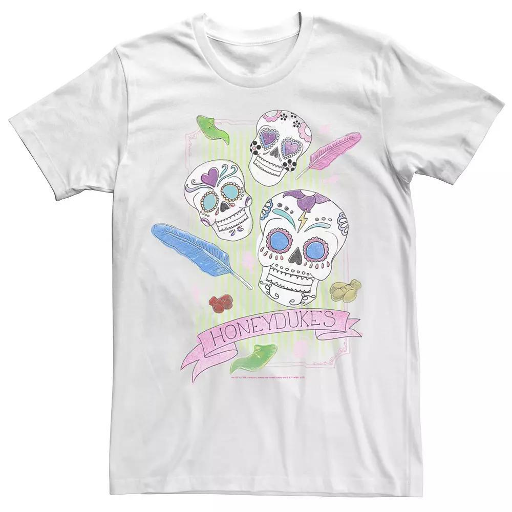 Men's Deathly Hallows 2 Honeydukes Sugar Skulls Tee, Size: Large, White Product Image