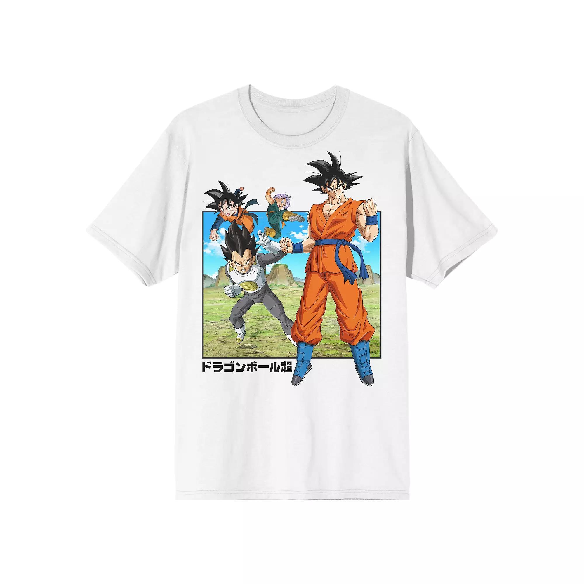Men's Dragon Ball Super Saiyans Tee, Size: Large, White Product Image