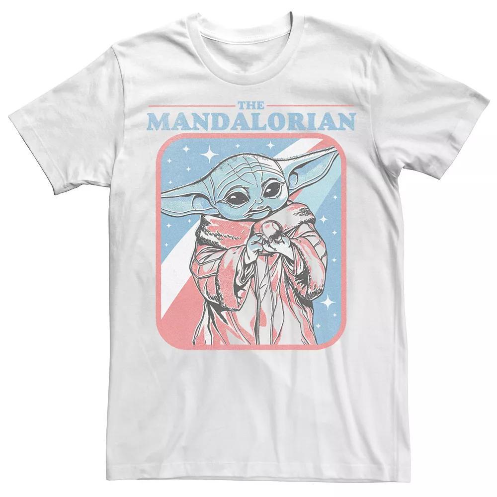 Men's Star Wars: The Mandalorian Grogu Americana Tee, Size: XS, White Product Image