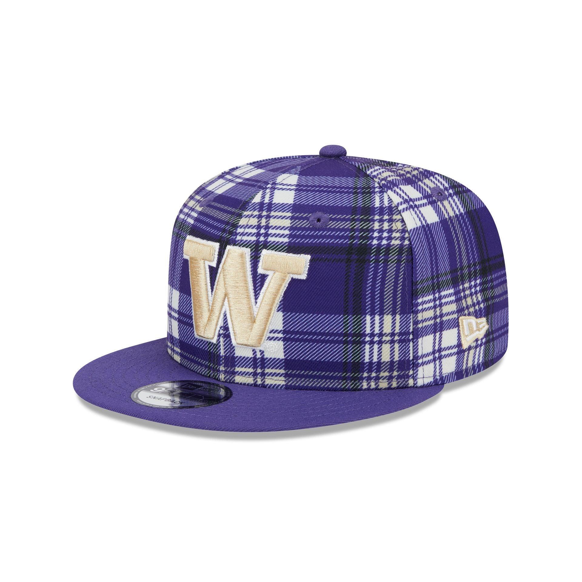 Washington Huskies Plaid 9FIFTY Snapback Hat Male Product Image