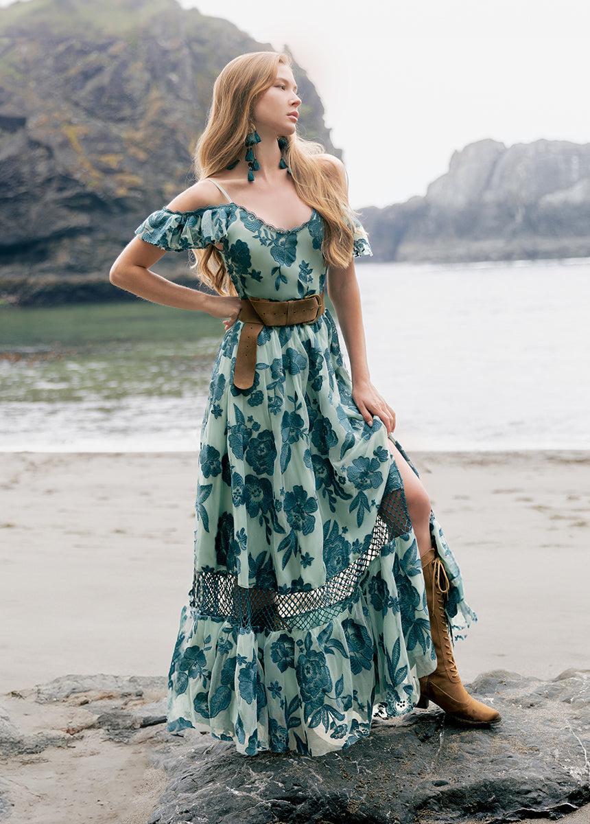 Paulina Dress in Peacock Female Product Image