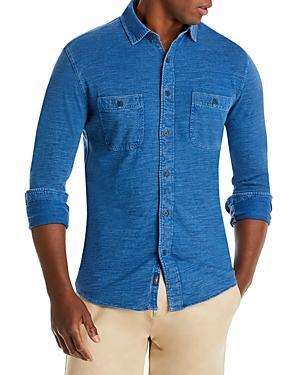 Faherty Seasons Regular Fit Long Sleeve Cotton Knit Button Down Shirt Product Image