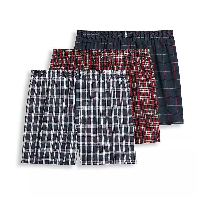 Mens Jockey 3-Pack Classics Full Cut 5 Woven Boxer Product Image