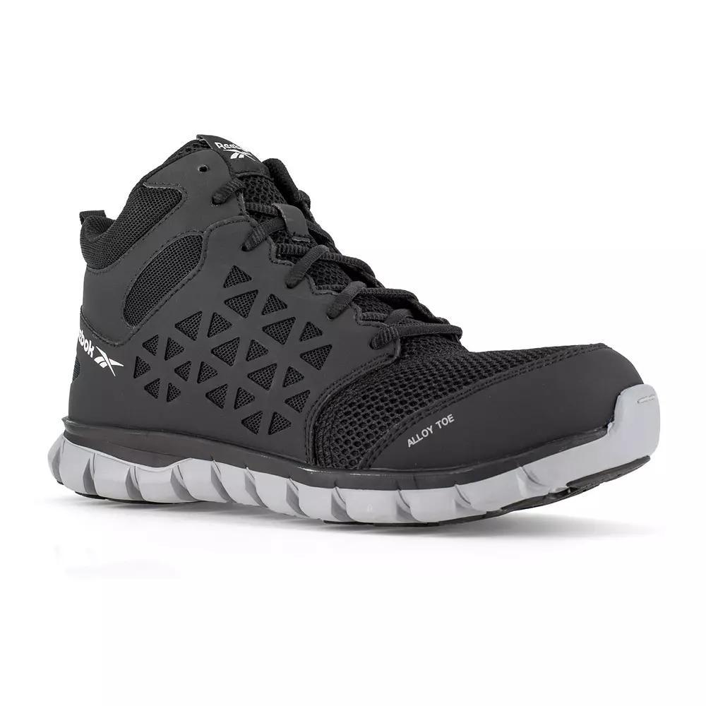 Reebok Work Sublite Cushion Men's Alloy Toe Boots, Size: 6, Black Product Image