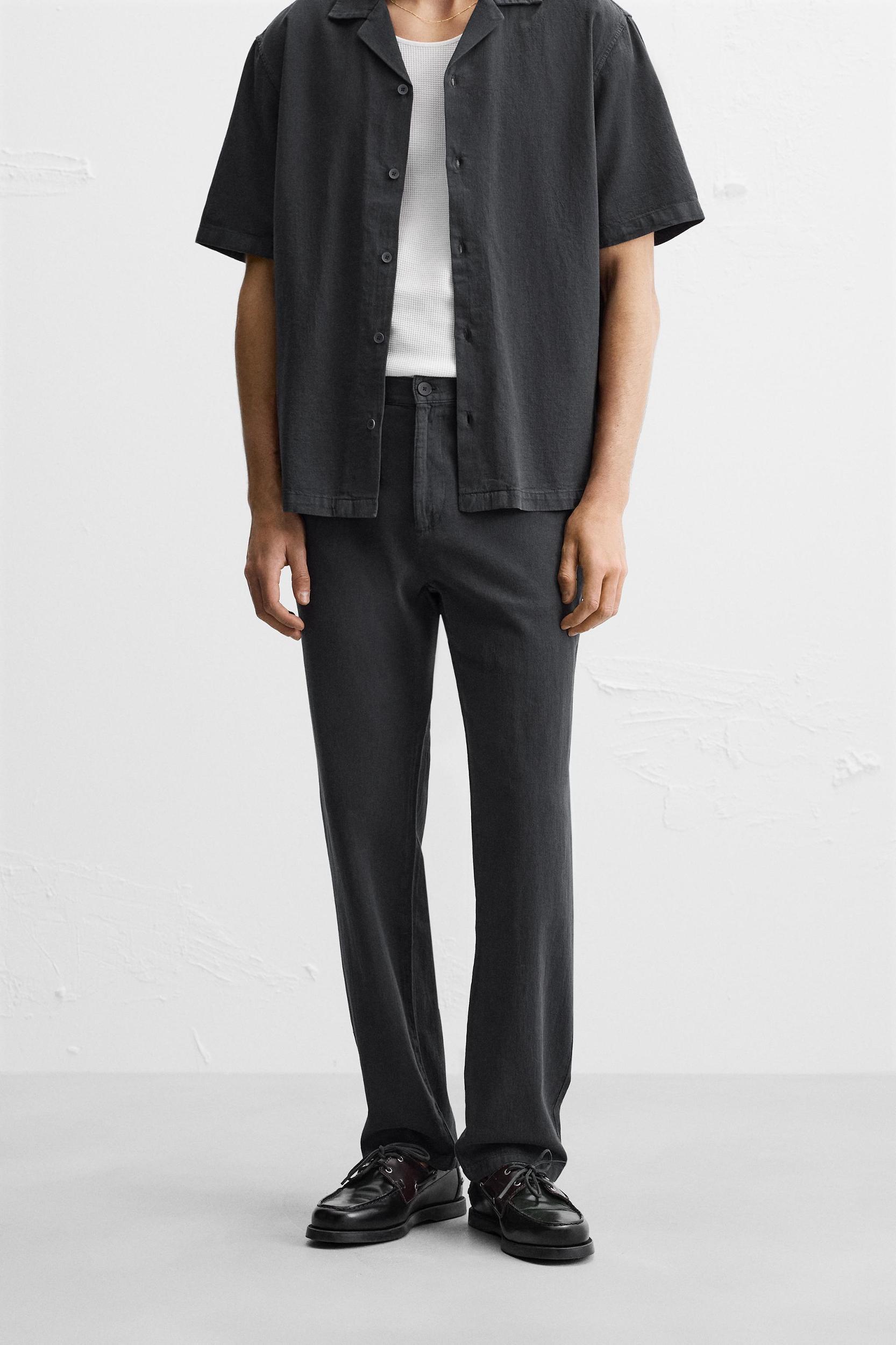 COTTON - LINEN PANTS Product Image