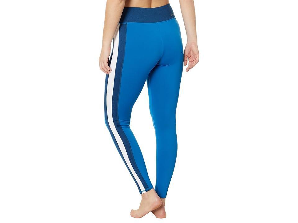 Hot Chillys Micro Elite Chamois Color-Block Tights Granite/White) Women's Clothing Product Image
