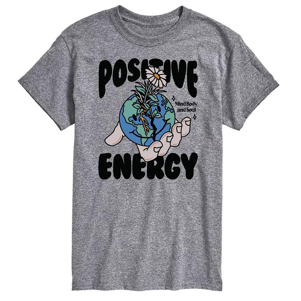 Big & Tall Positive Energy Tee, Men's, Size: XL Tall, Gray Product Image