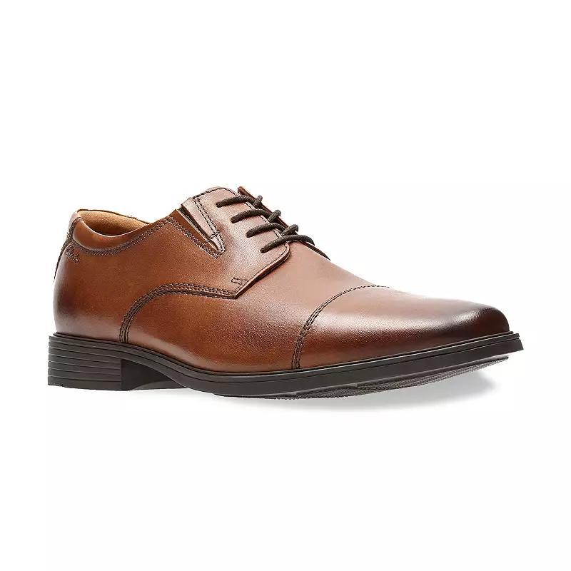 Clarks® Tilden Cap Men's Dress Shoes, Size: 7.5 Medium, Dark  Leather Product Image