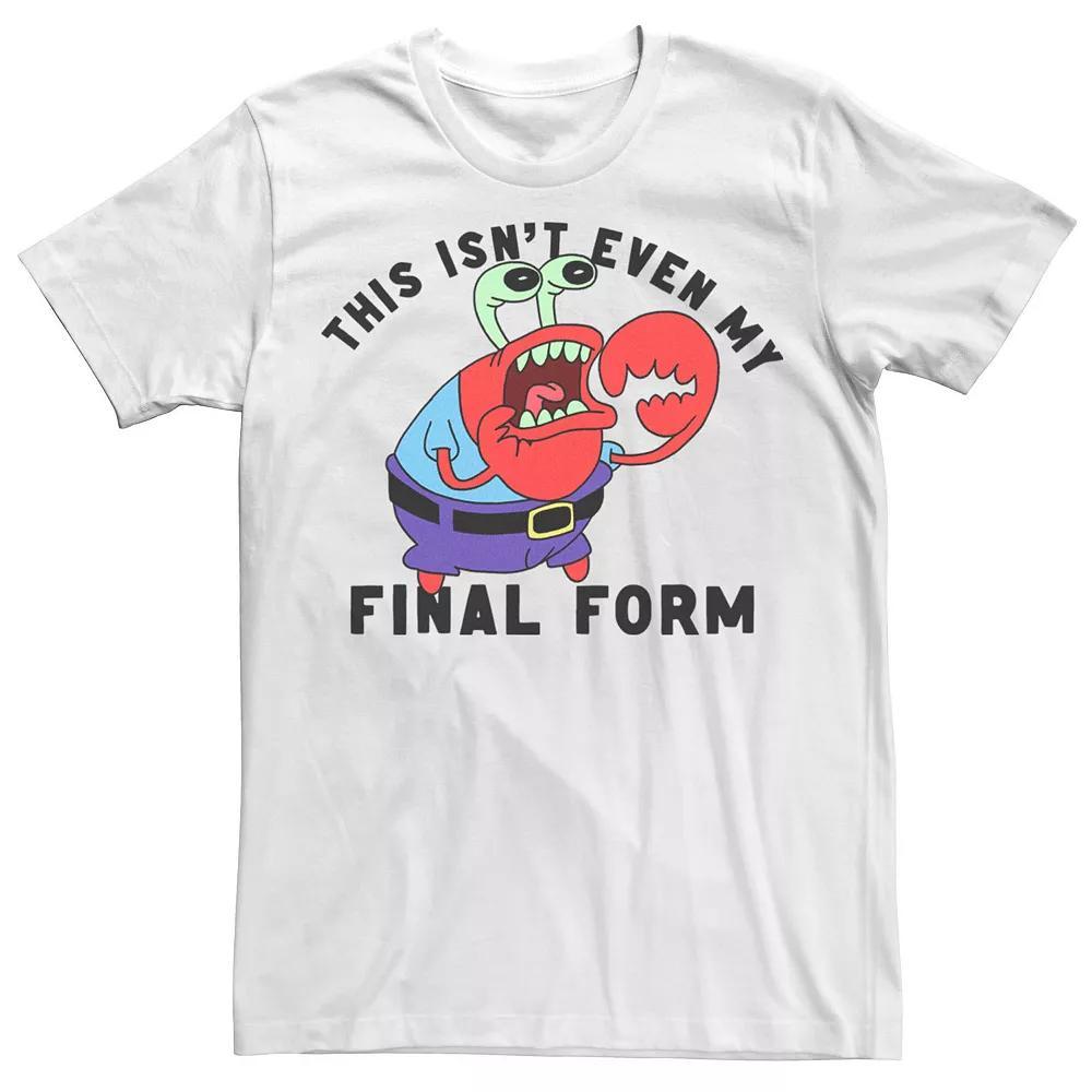 Men's SpongeBob SquarePants Mr. Krabs Isn't Even My Final Form Tee, Size: Medium, White Product Image