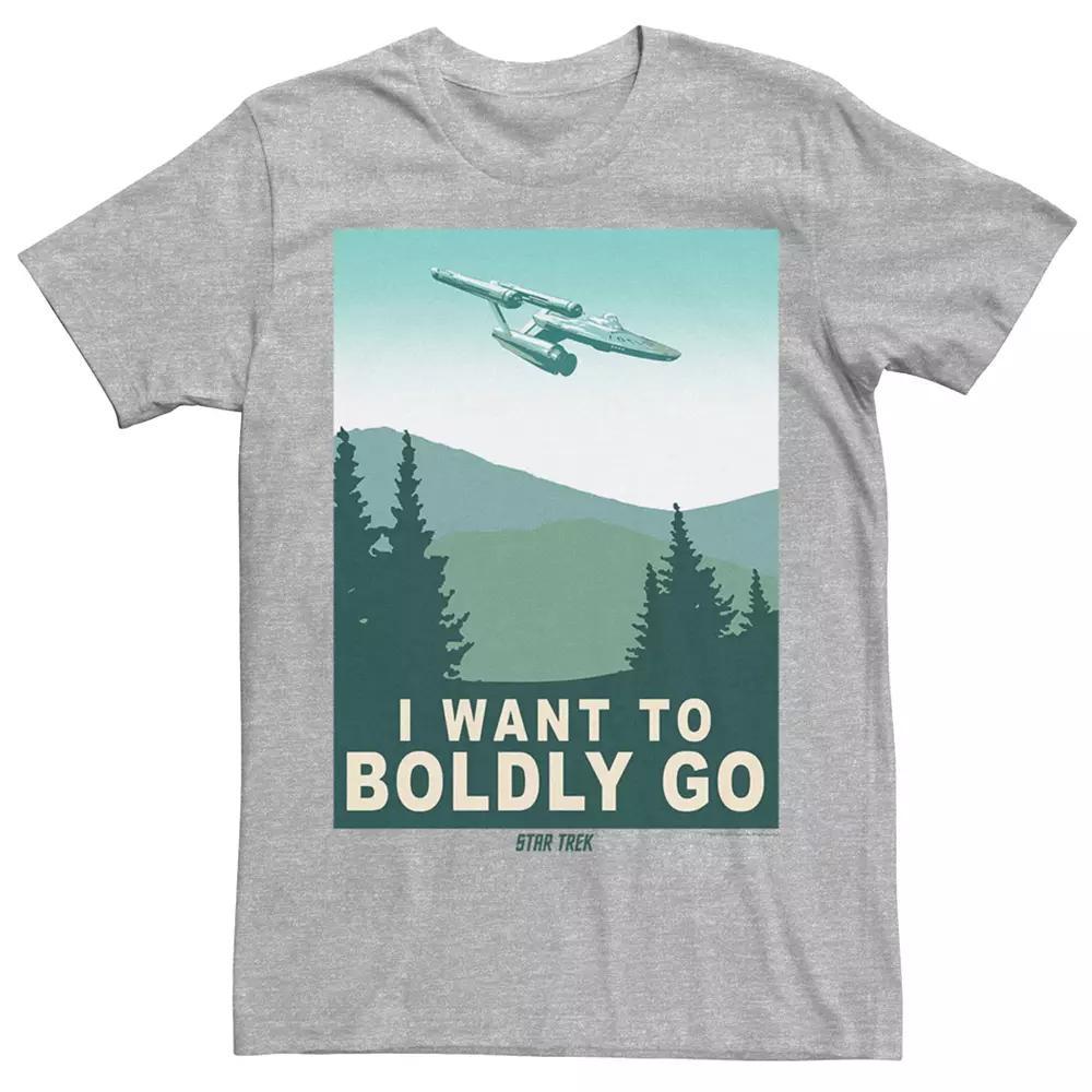 Men's Star Trek: The Original Graphic Tee, Size: XXL, Athletic Grey Product Image
