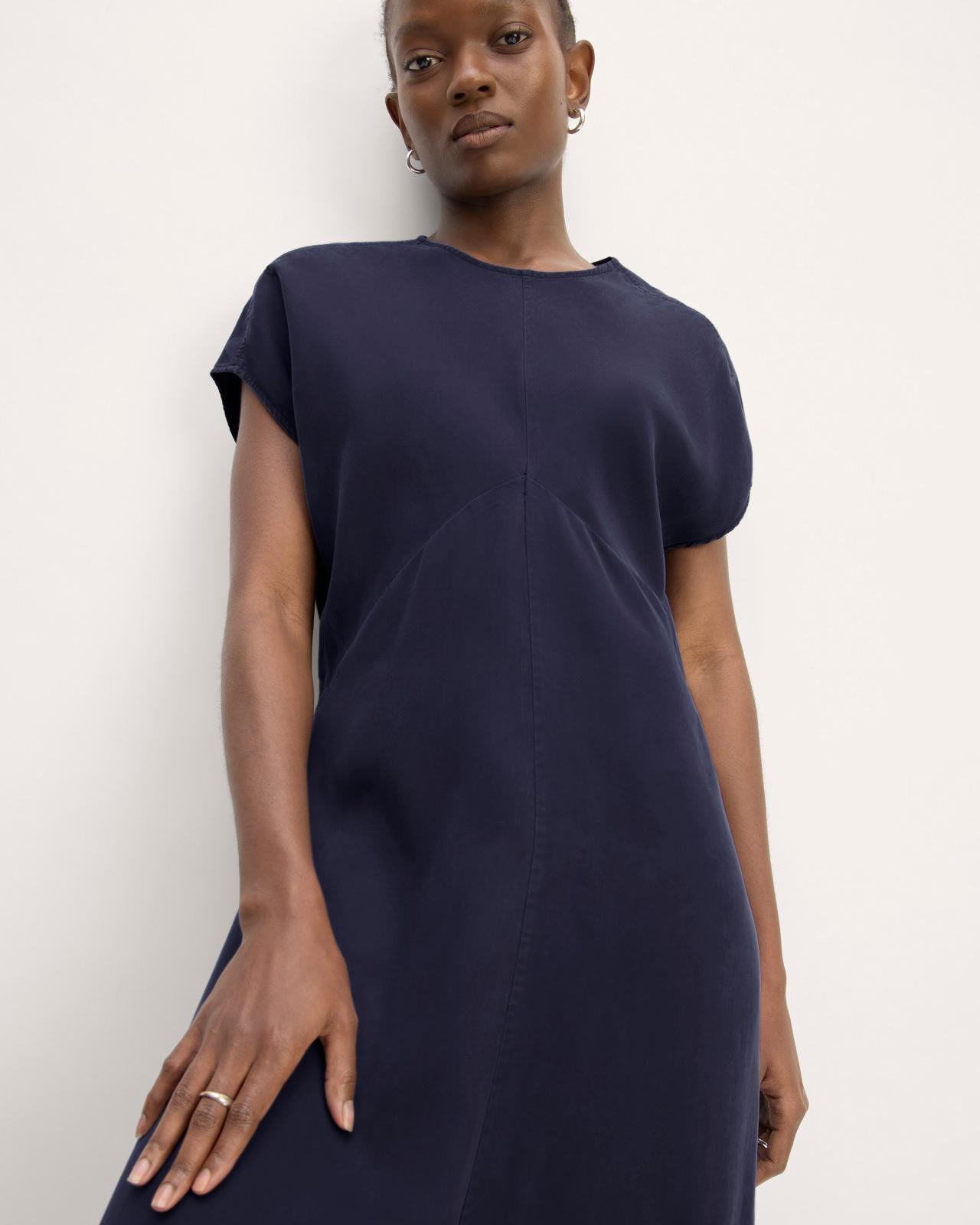The TENCEL™ Short-Sleeve Midi Dress Product Image