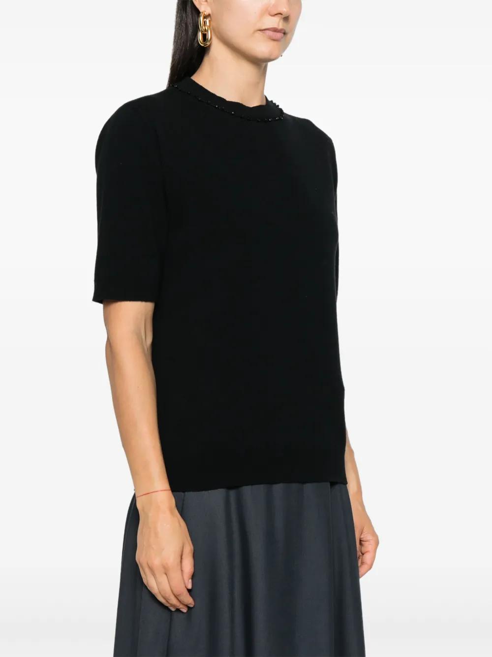 FABIANA FILIPPI Platinum Sweater In Black   Product Image