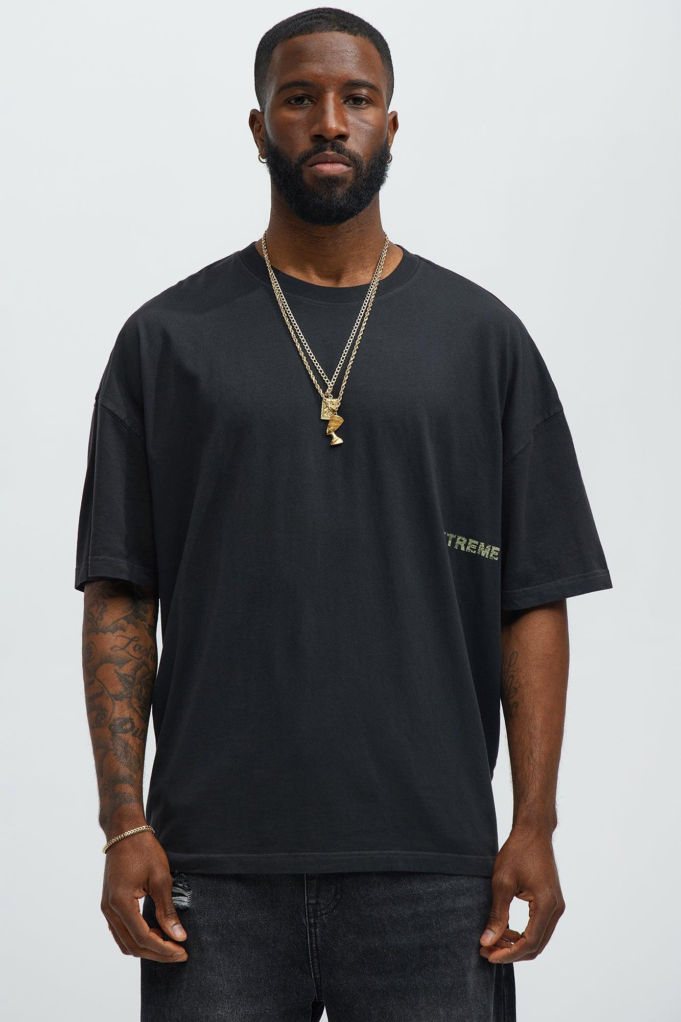 Extreme Shine Oversized Short Sleeve Tee - Black Wash Product Image