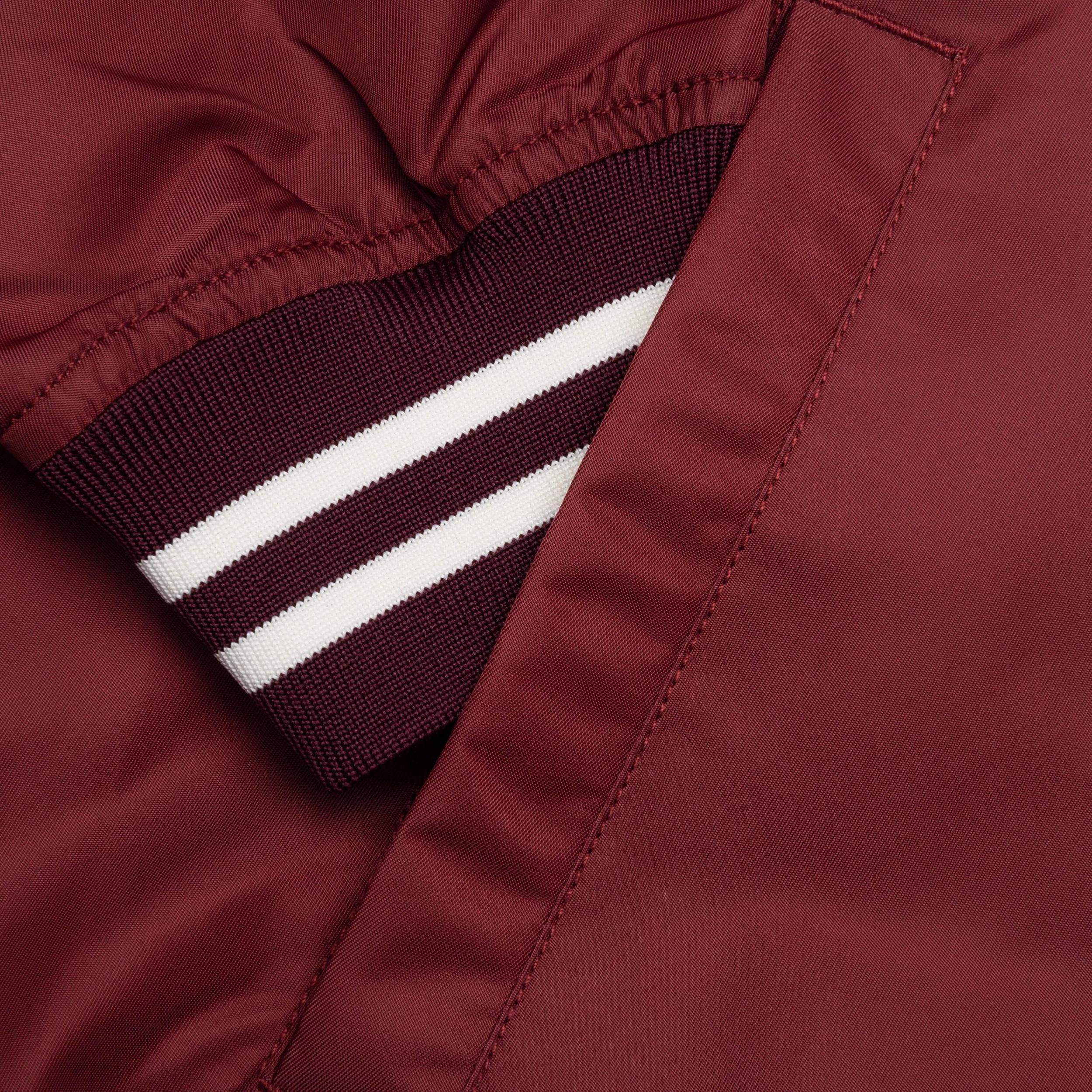 Nylon Stadium Jacket - Burgundy Male Product Image