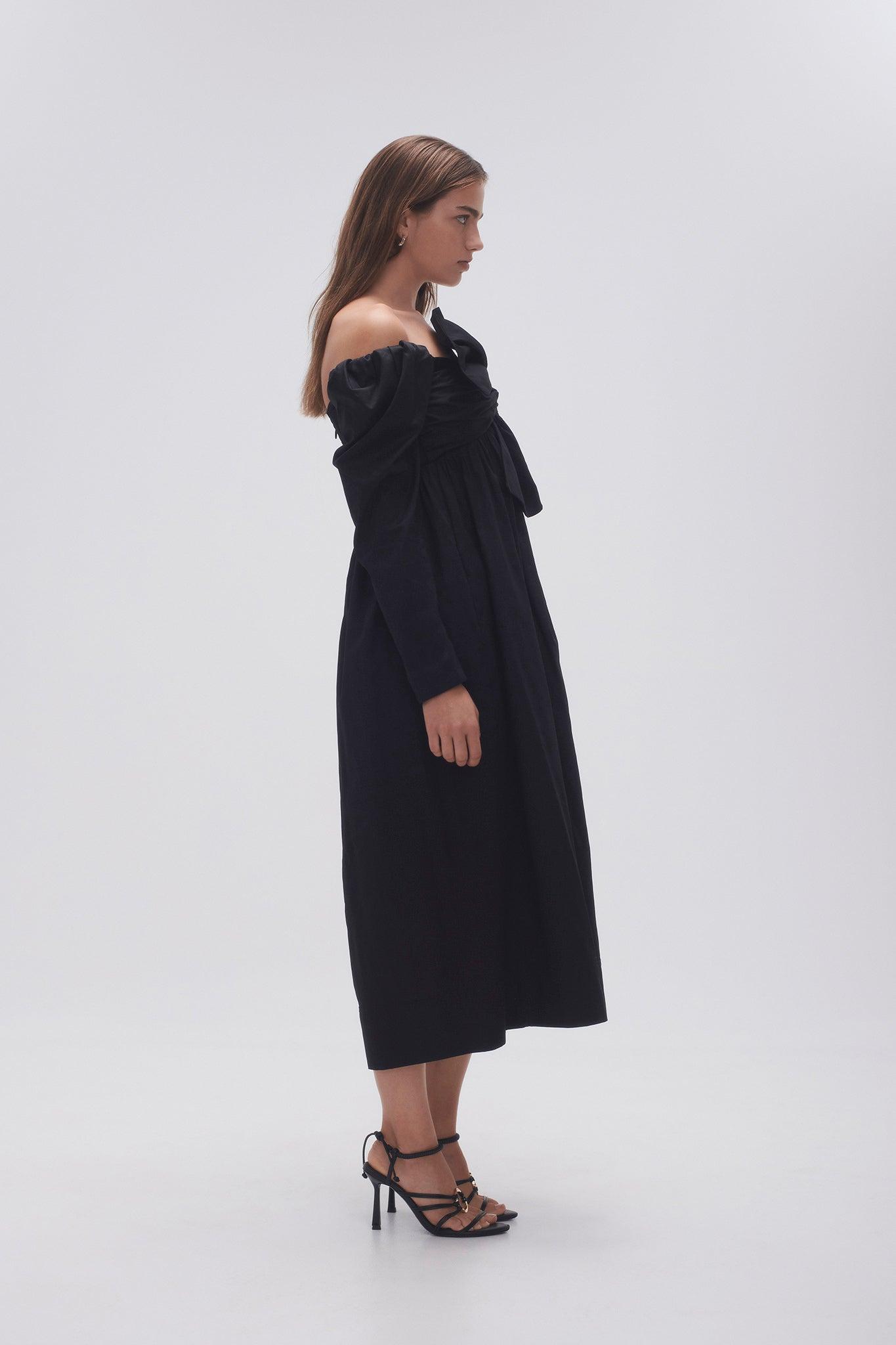 Valentina Bow Midi Dress Product Image