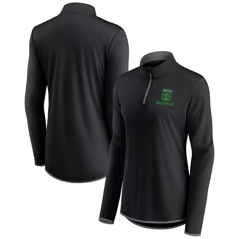 Womens Fanatics Navy Cleveland Indians Primary Logo Quarter-Zip Jacket - Navy Product Image