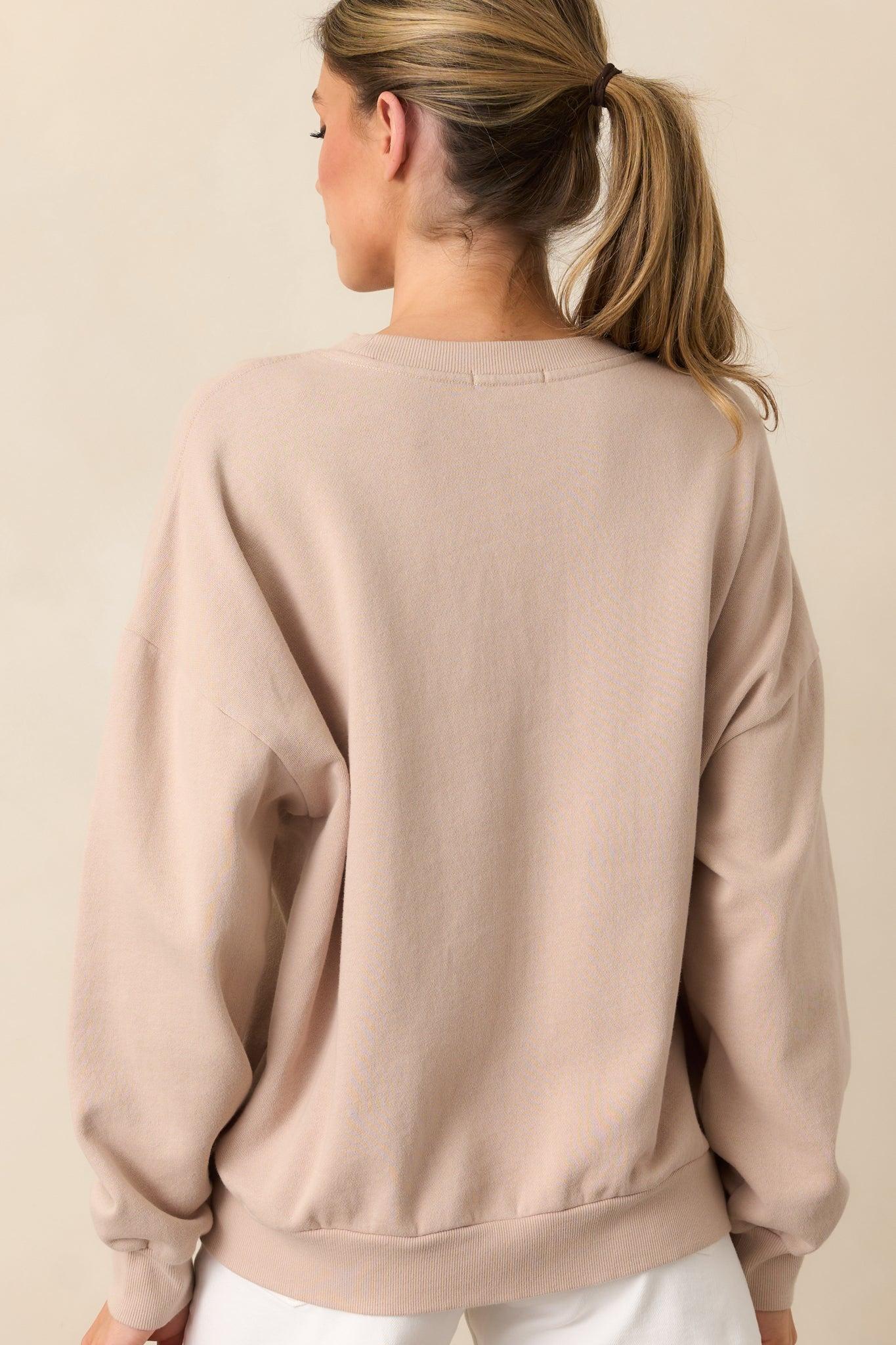 Z Supply Manifest Mushroom Brown Sweatshirt Product Image