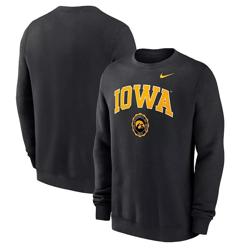 Iowa Hawkeyes Arched Seal Nike Men's College Pullover Crew Product Image