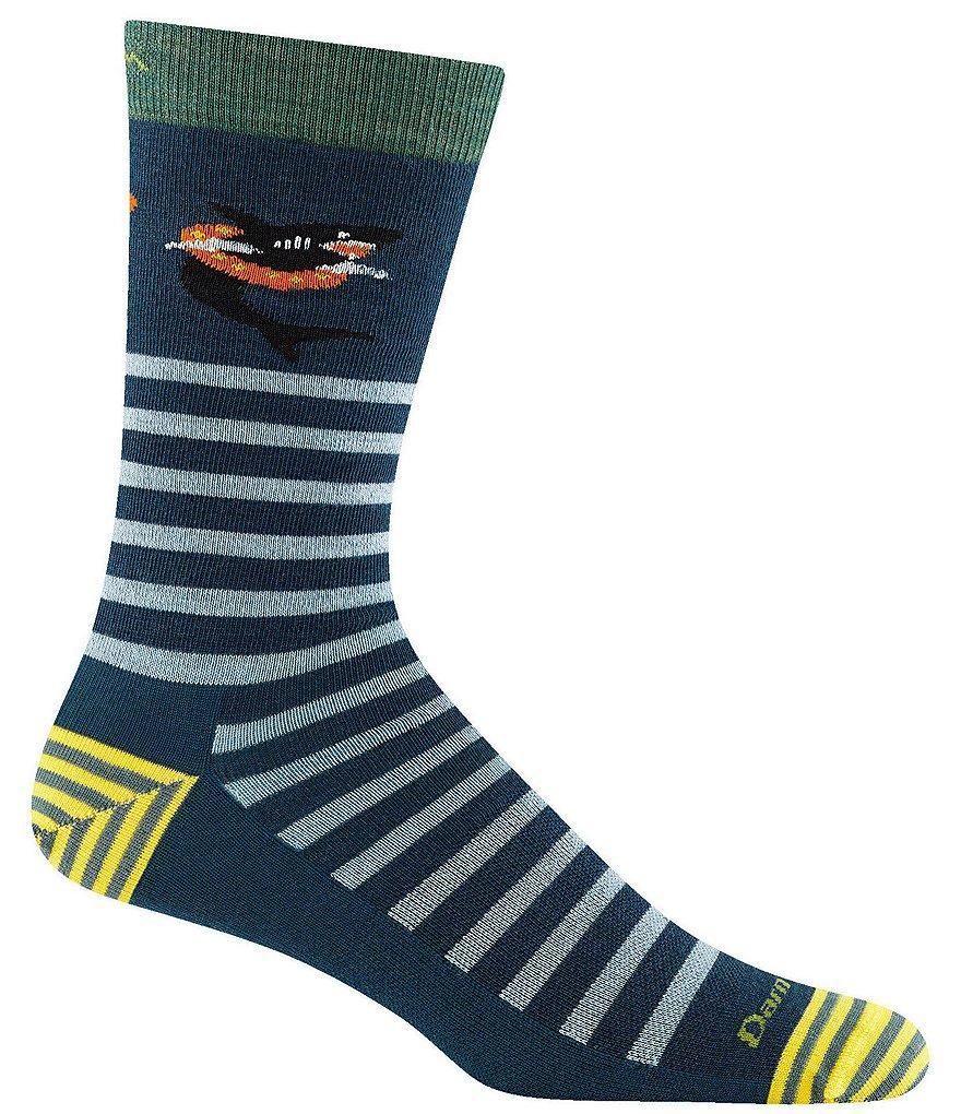 Darn Tough Animal Haus Striped Lightweight Wool Blend Crew Socks Product Image