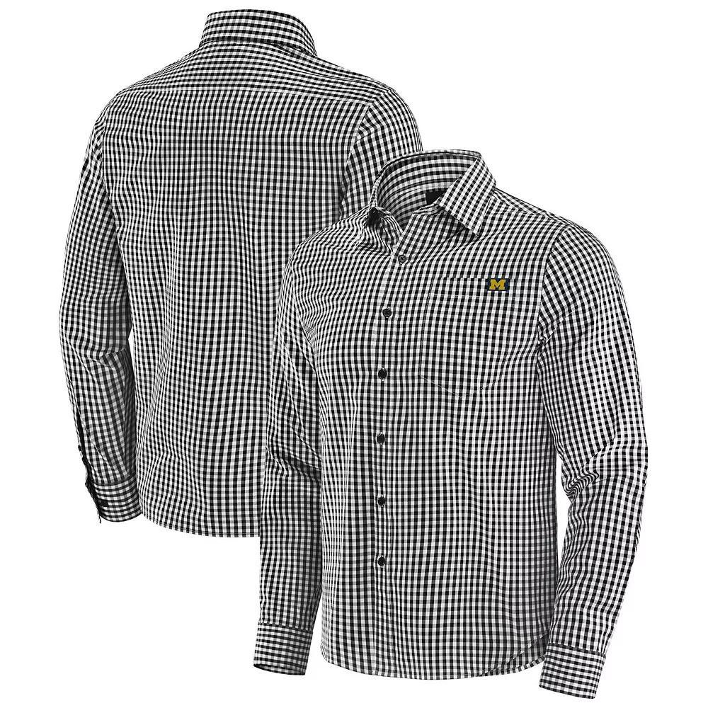 Men's J. Palmer Black Ohio State Buckeyes Dual Threat Long Sleeve Button-Up Shirt, Size: Medium Product Image