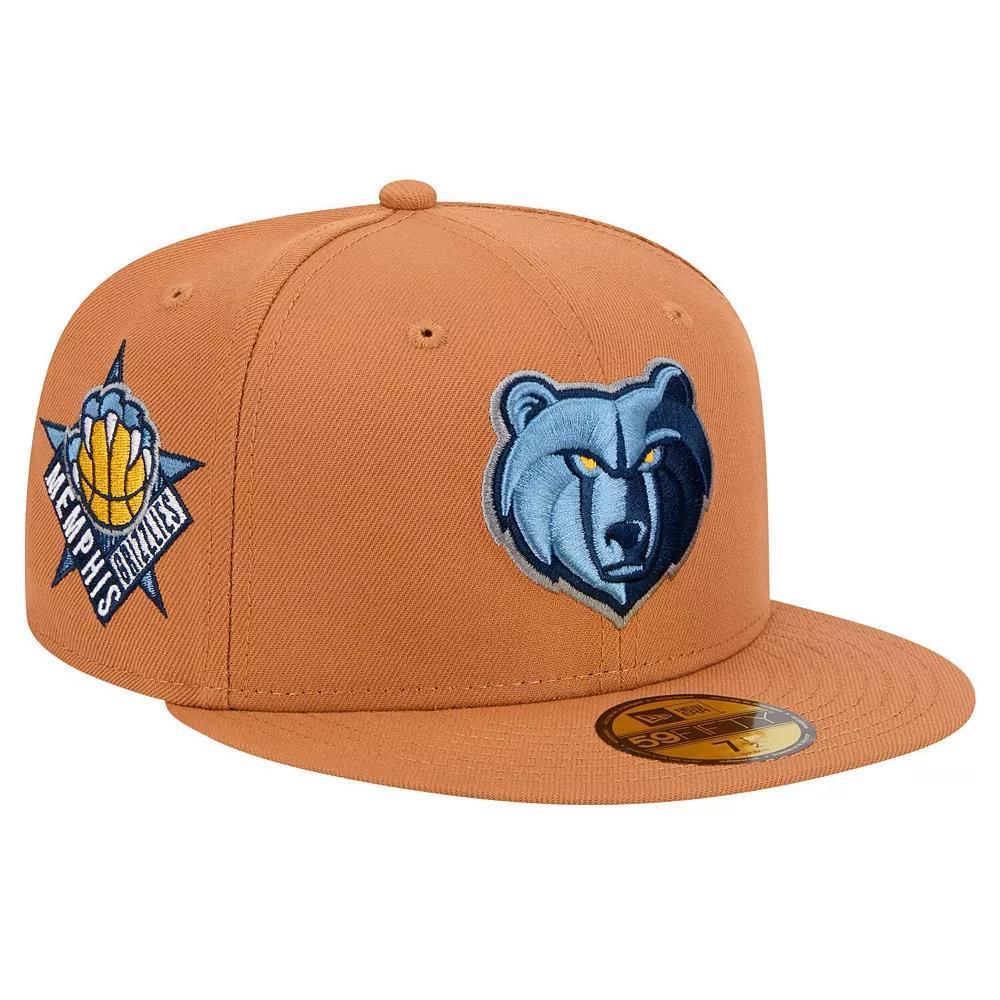 Men's New Era Tan Memphis Grizzlies Color Pack 59FIFTY Fitted Hat, Size: 7 3/8, Grz Team Product Image