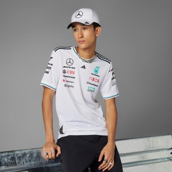 adidas MERCEDES - AMG PETRONAS FORMULA ONE TEAM DRIVER JERSEY AUTHENTIC White L Mens Product Image