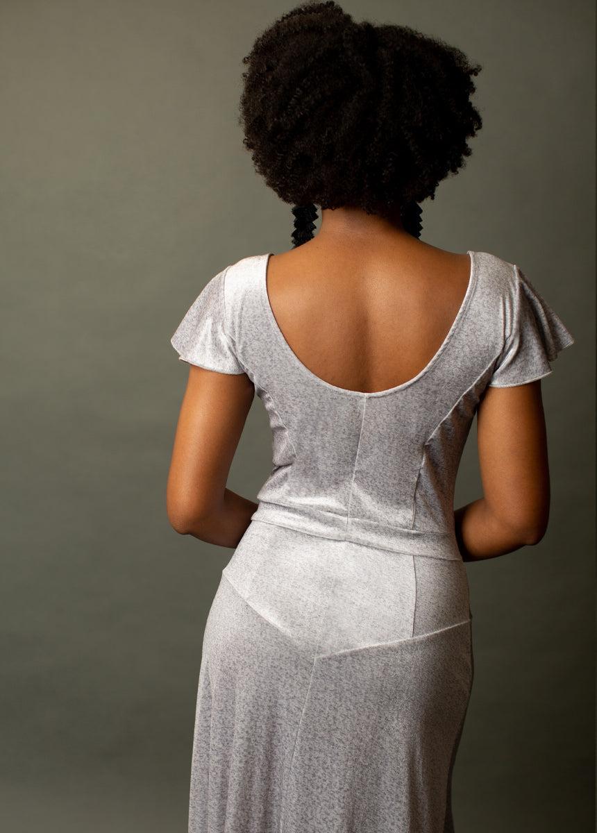 Anastasia Maxi Dress in Pebble Female Product Image