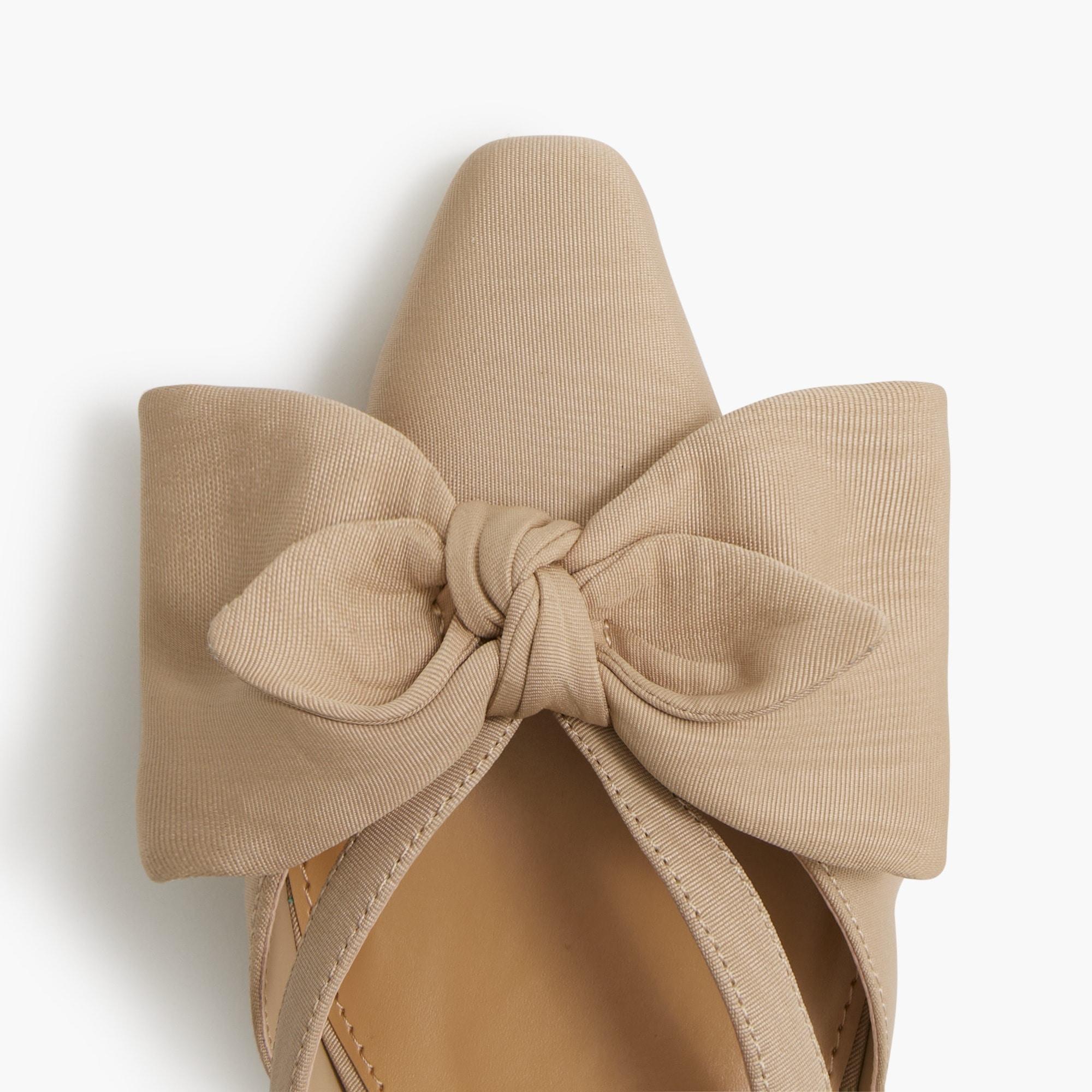 Bow heeled mules Product Image