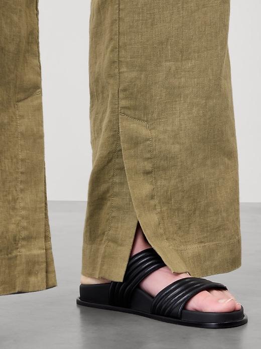 Retreat Linen High Rise Wide Leg Pant Product Image