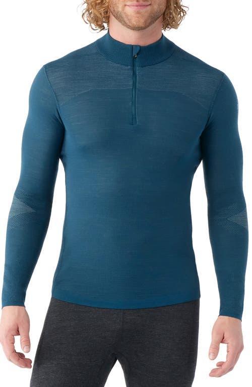 Smartwool Intraknit Merino 200 1/4 Zip (Twilight Blue) Men's Sweater Product Image