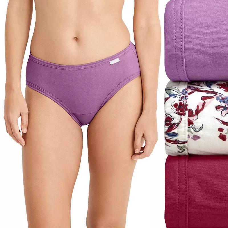 Women's Jockey® Elance 3-Pack Bikini Panty Set 1489, Size: 6, Yellow Stripe Product Image