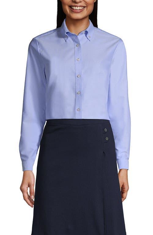Womens Tall Lands End School Uniform Long Sleeve Oxford Dress Shirt Product Image