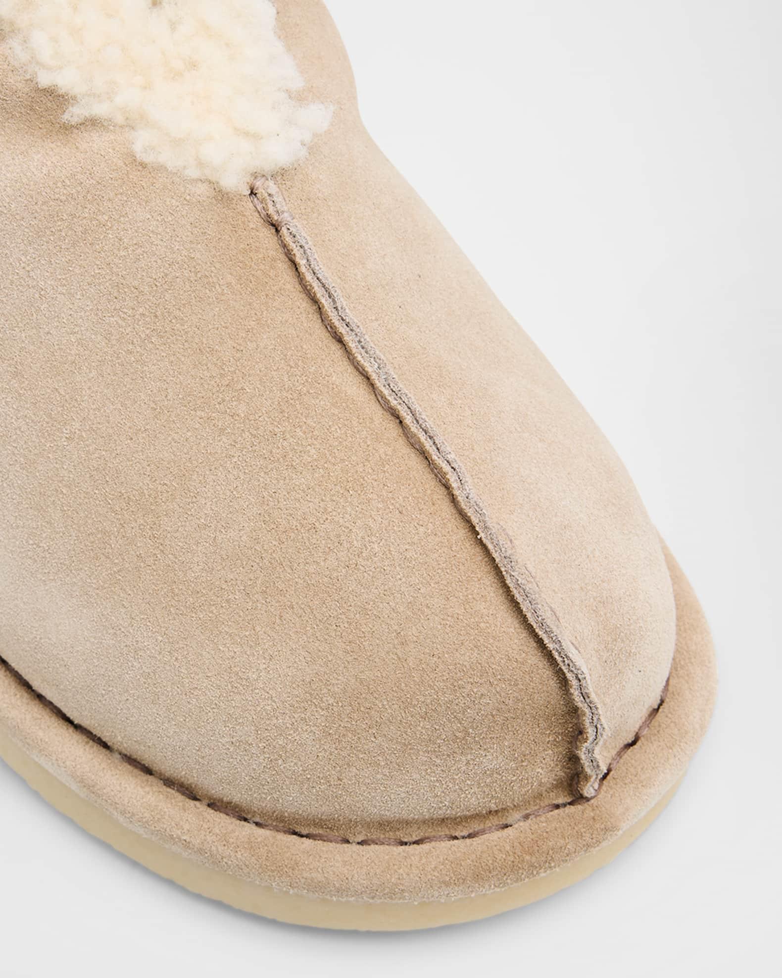Suede Shearling-Lined Booties Product Image