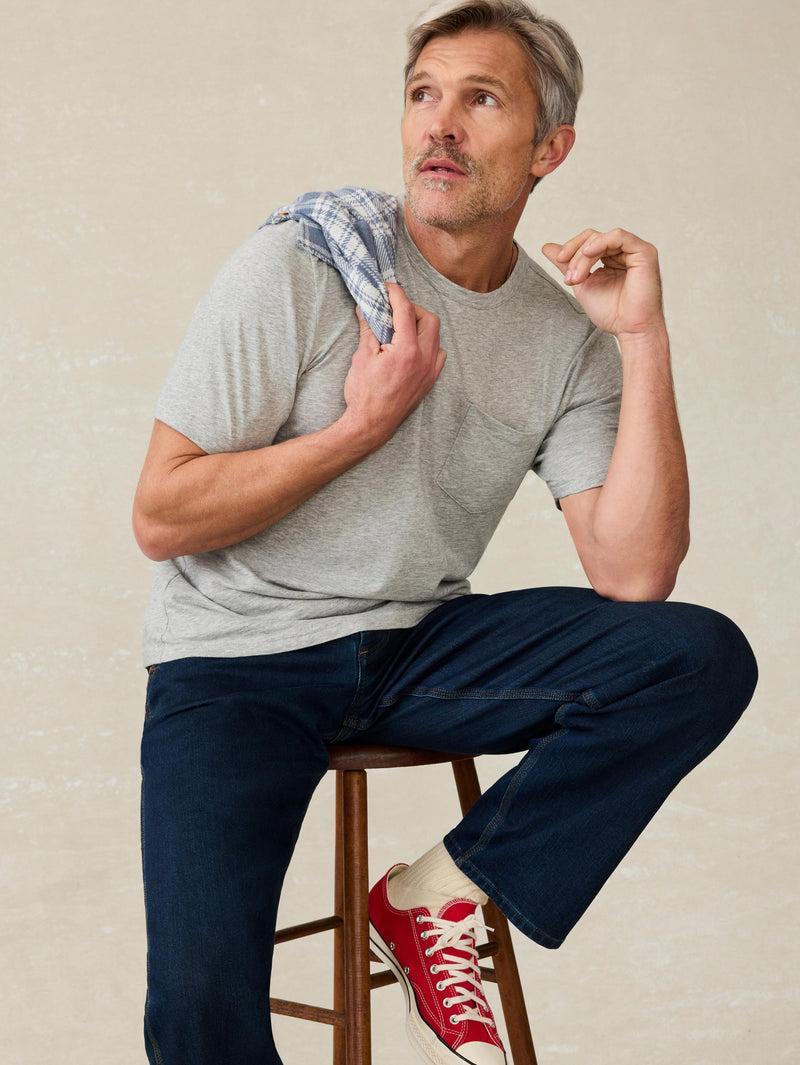 Sunwashed Pocket Tee - Granite Heather Product Image