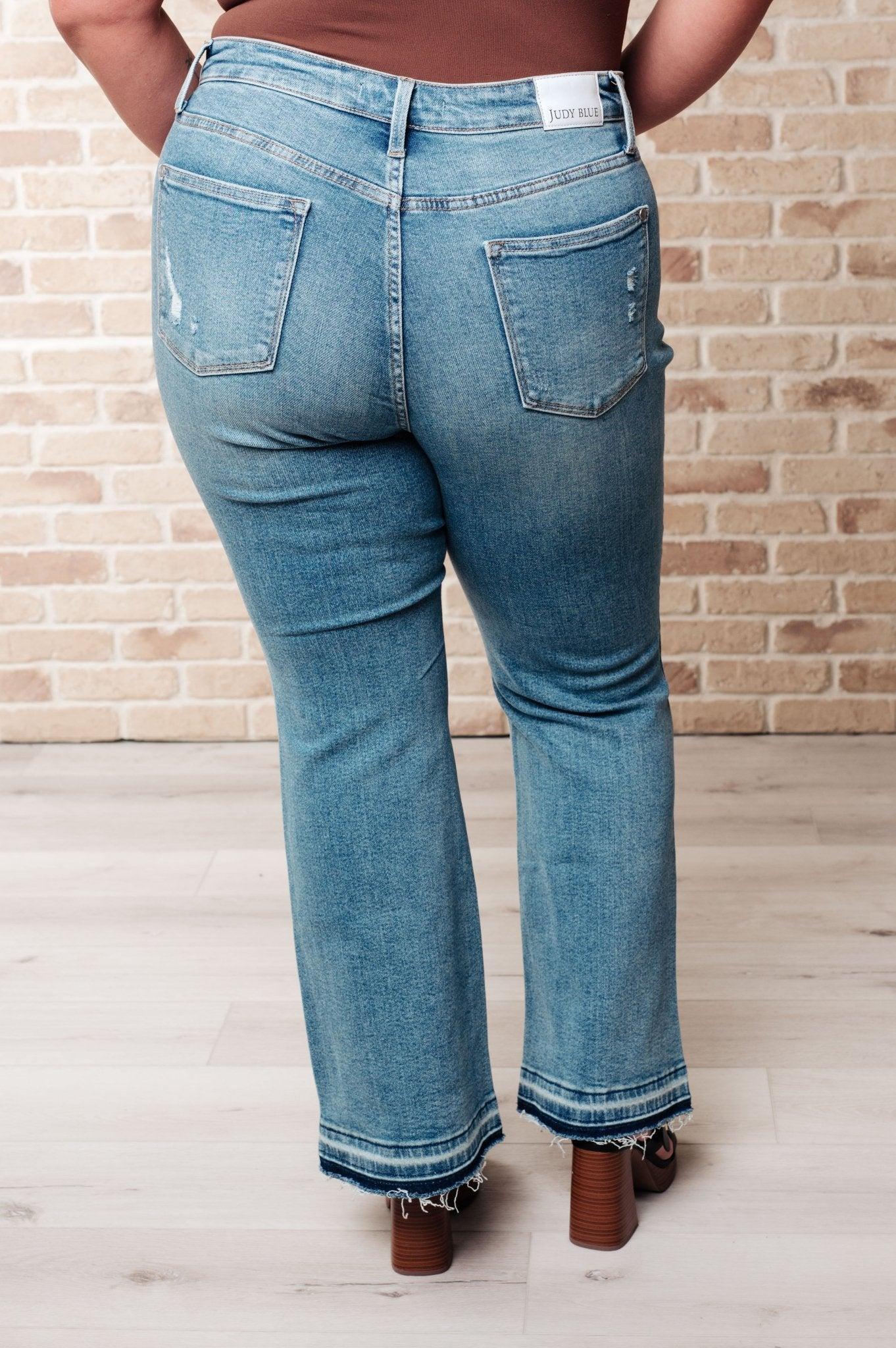 Bentli High Rise Side Tie Denim Skort in Black (Online Exclusive) Product Image