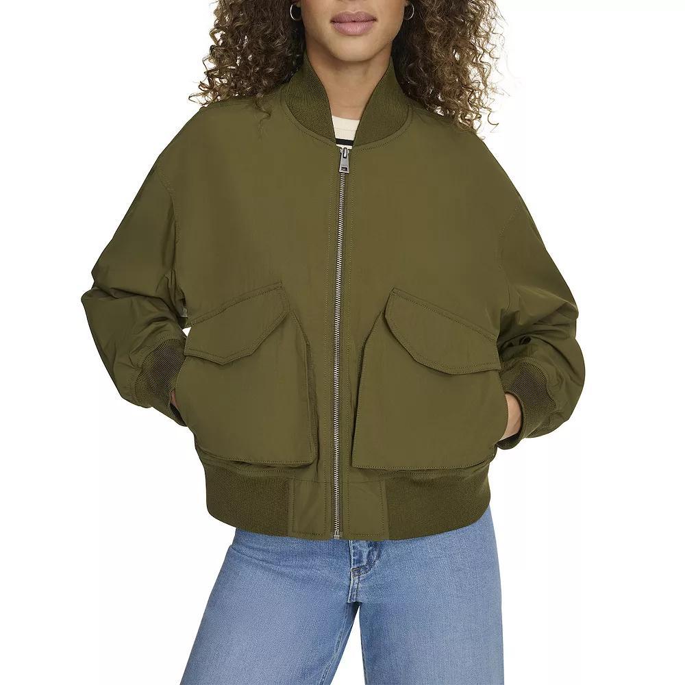 Womens Levis Technical Bomber Jacket Green Product Image