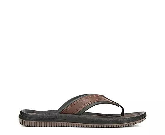 Dr. Scholl's Donnar Men's Flip Flop Sandals, Size: 11, Black Brown Product Image