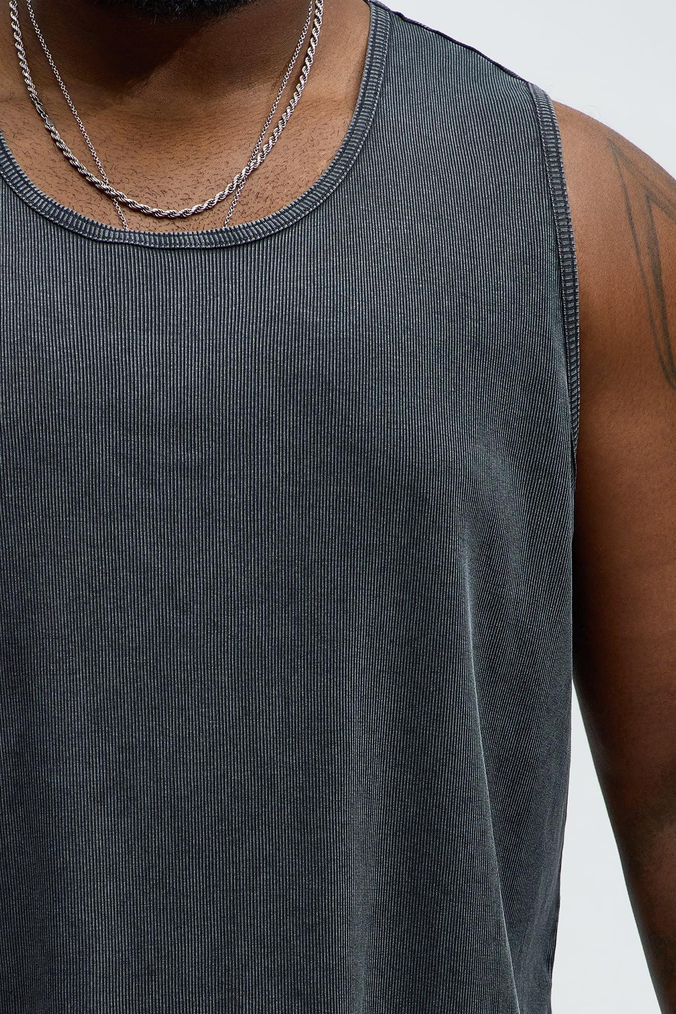 Slim Fit Dark Days Tank top - Black Product Image