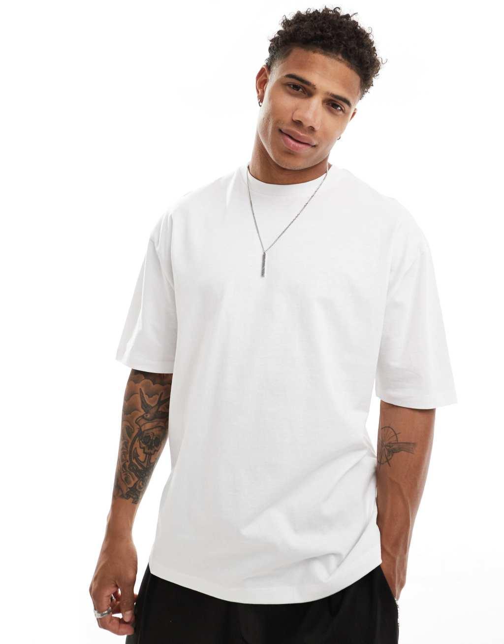 ASOS DESIGN oversized t-shirt in white with Tokyo back print Product Image