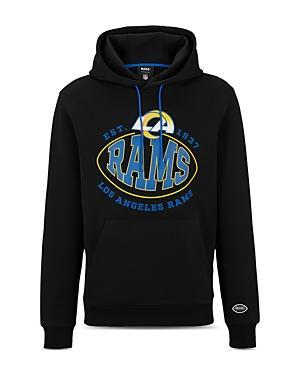 Boss Nfl Los Angeles Rams Cotton Blend Printed Regular Fit Hoodie Product Image