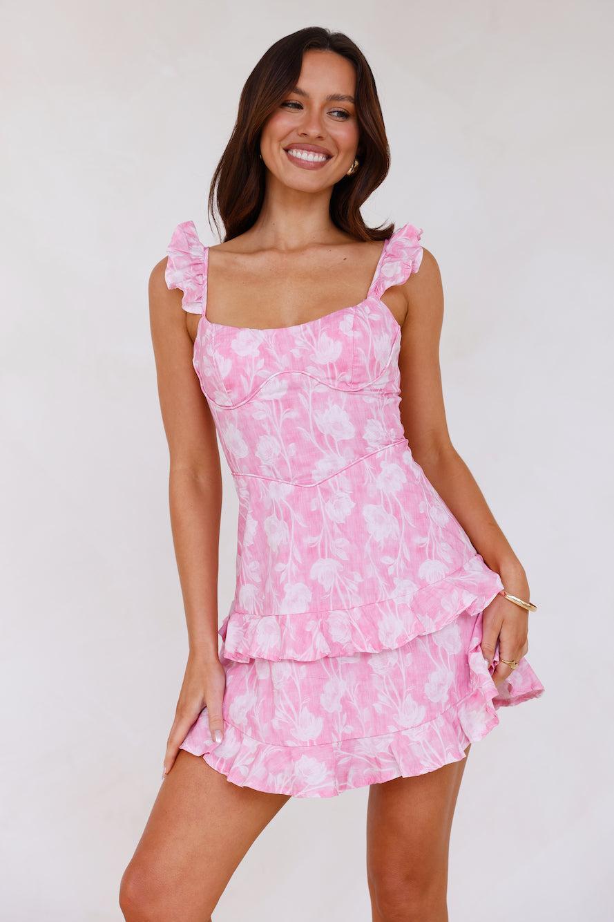 Sun Is Shining Mini Dress Pink Product Image
