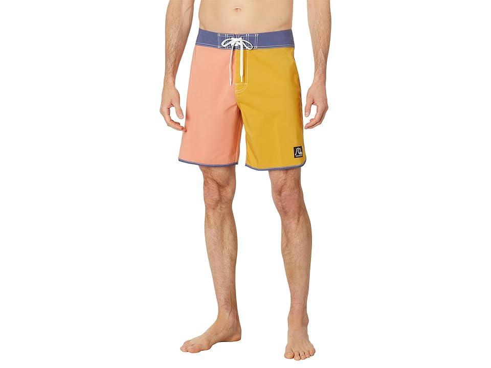 Quiksilver 18 Original Scallop Jester Shorts (Canyon Clay) Men's Swimwear Product Image