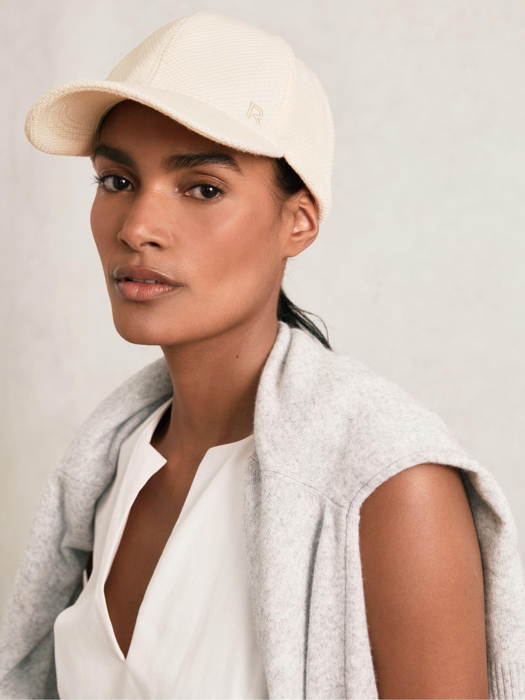 Waffle-Knit Baseball Cap in Neutral Product Image
