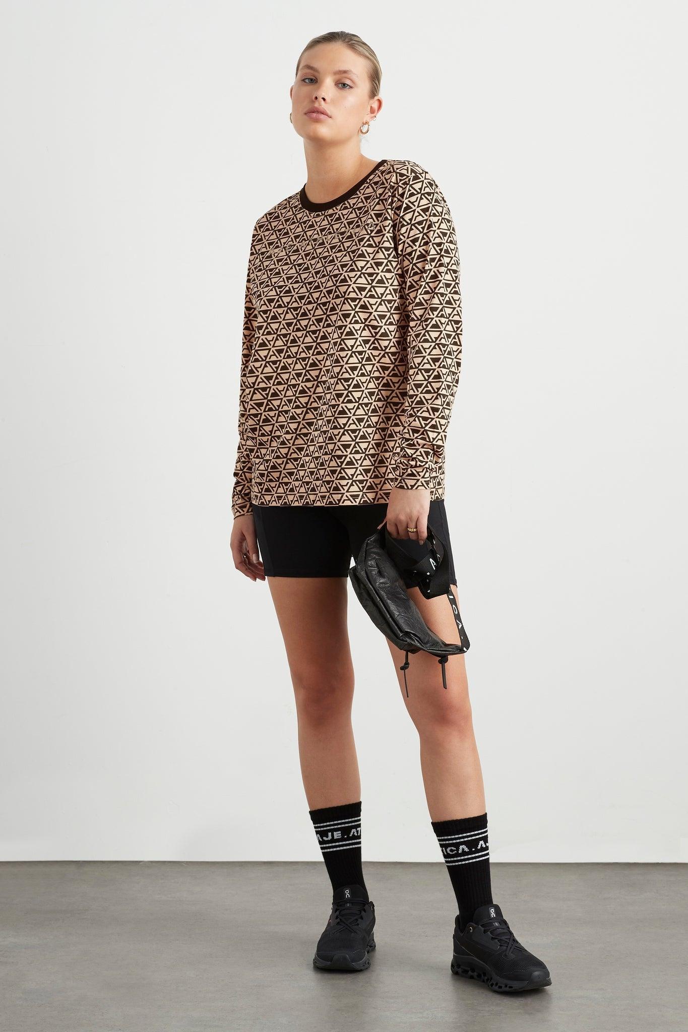 Geo Print Long Sleeve T-Shirt 127 Product Image