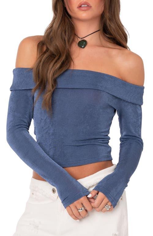 Womens Off Shoulder Long Sleeves Top Product Image