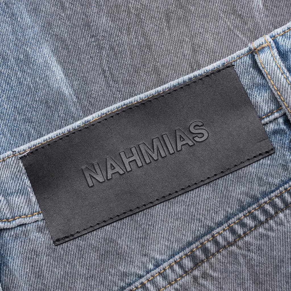 Thrashed Baggy 5 Pocket Shorts - Light Wash Male Product Image